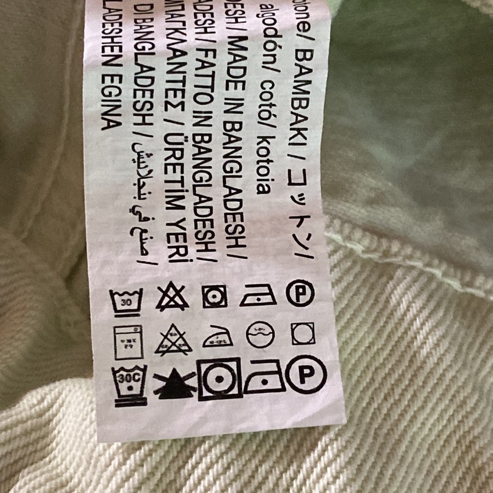 NWT. Zara Apple Green Denim Cropped Vest. Size XS. - Picture 9 of 9